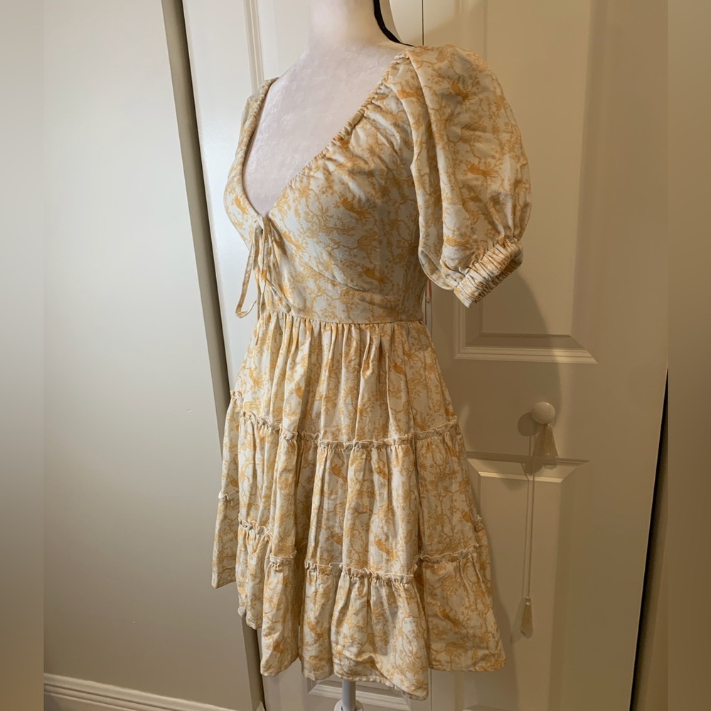 NWT KREWE DU Q Samos Honey Floral Dress - Picture 6 of 8